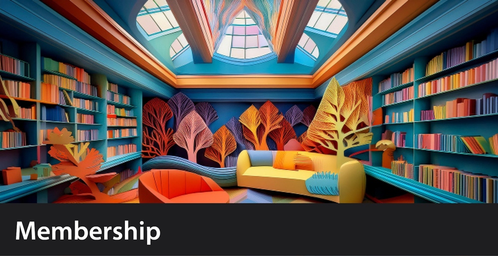 membership web banner created using Adobe Firefly