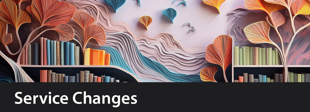 Service changes page image