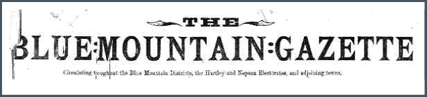 Blue Mountains Gazette newspaper banner