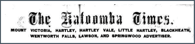Katoomba Times newspaper banner